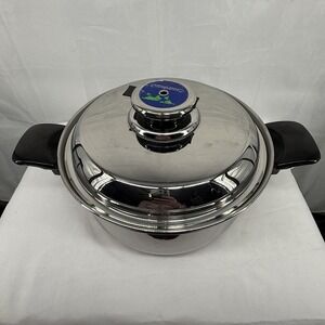 CookWorld 4.8qt Surgical Stainless Steel 10" Pot W/Lid Stockpot Double Handle